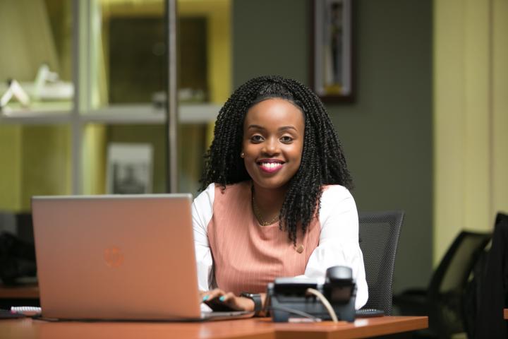 Woman at desk